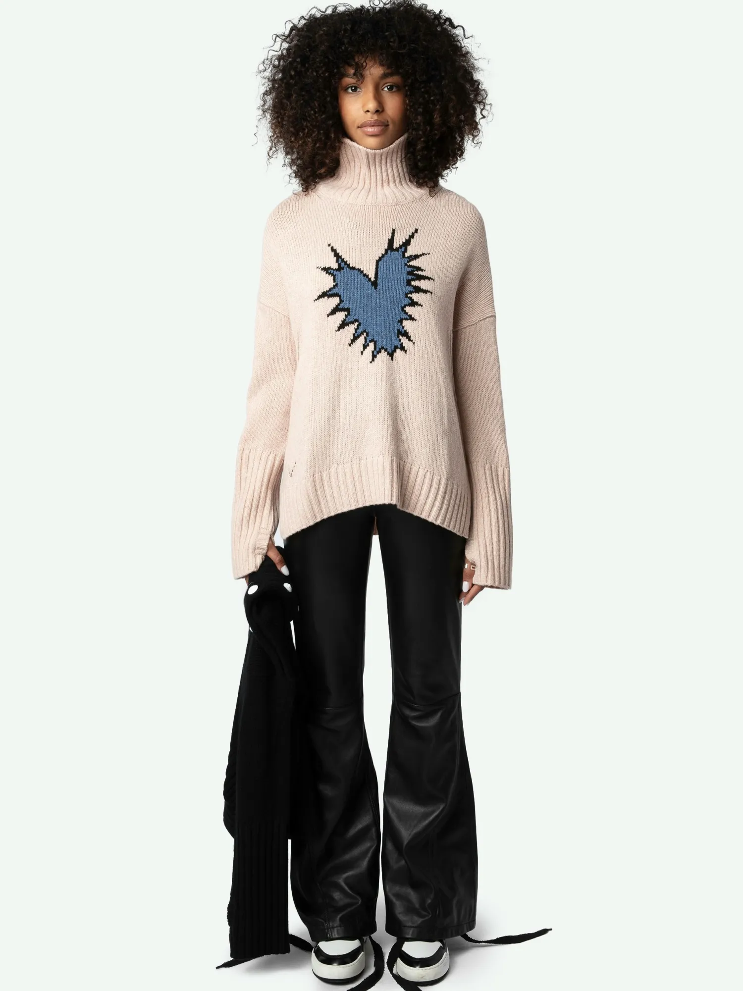 Alma Spiked Heart Sweater>Zadig & Voltaire Hot