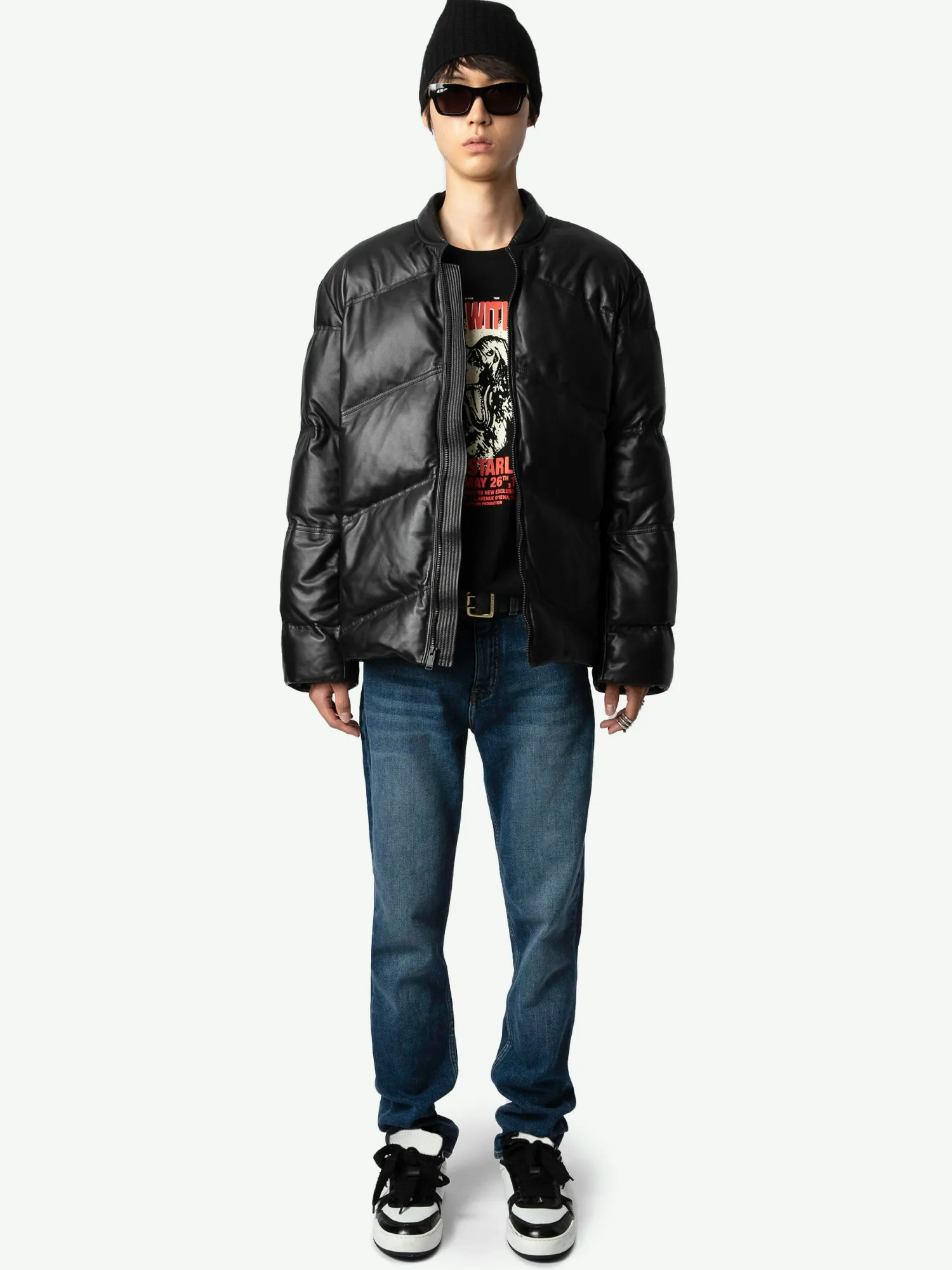 Bony Padded Leather JacketNEW>Zadig & Voltaire Store