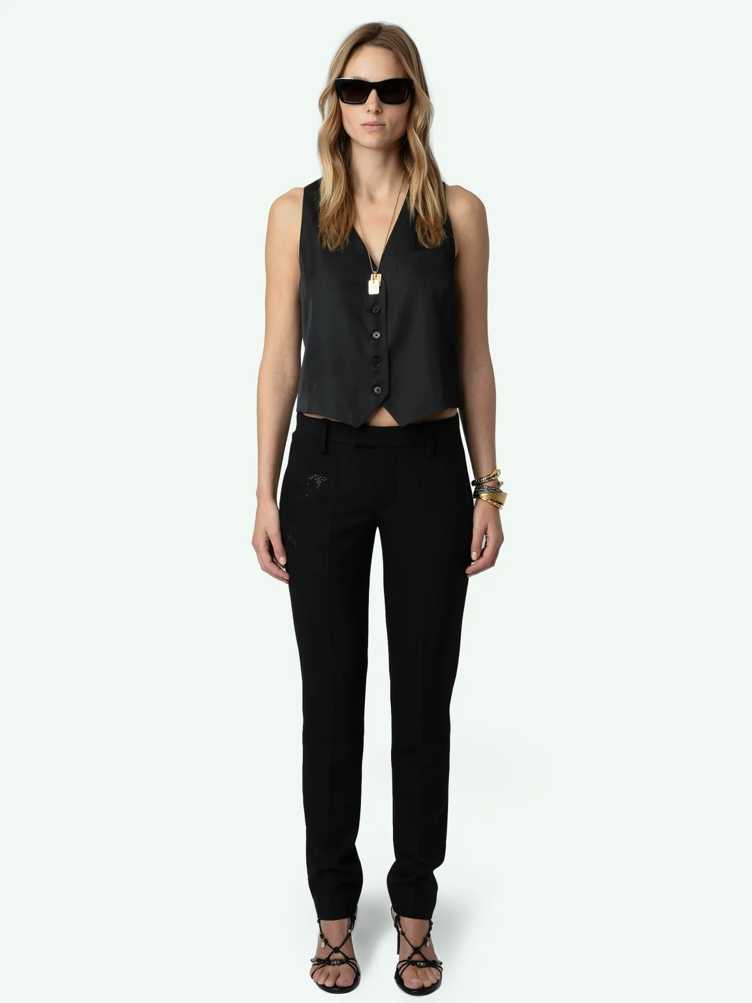 Emaux Satin Vest>Zadig & Voltaire Cheap