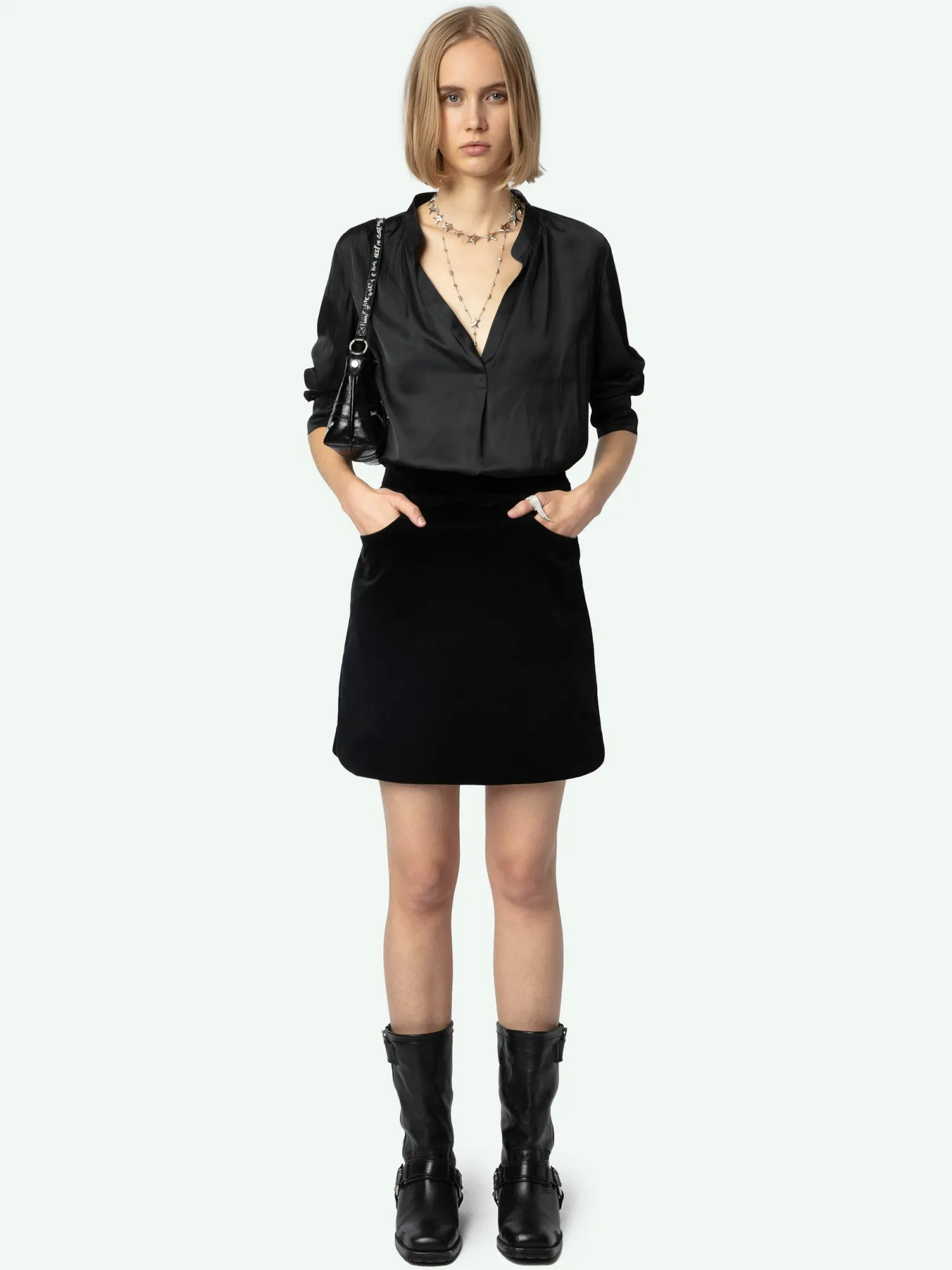 Jinette Velvet SkirtNEW>Zadig & Voltaire Hot