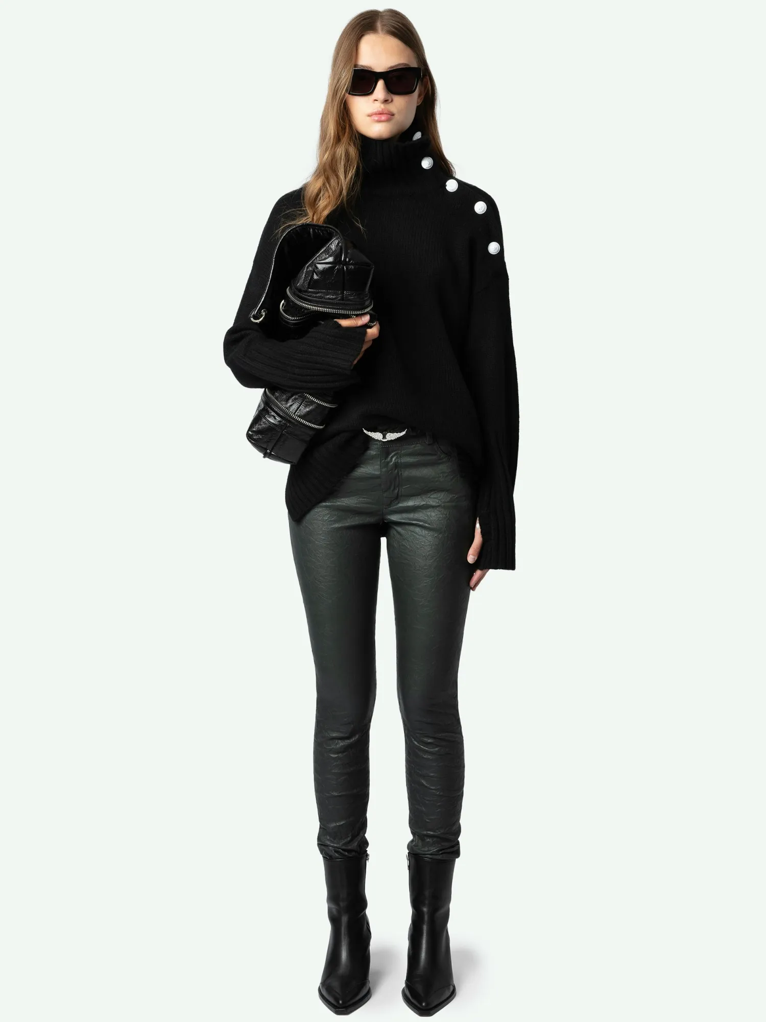 Phlame Crinkled Leather Pants>Zadig & Voltaire Best Sale