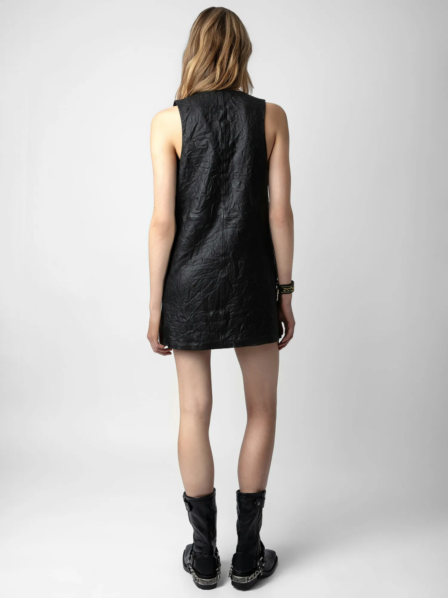 Rasha Crinkled Leather Dress>Zadig & Voltaire Cheap