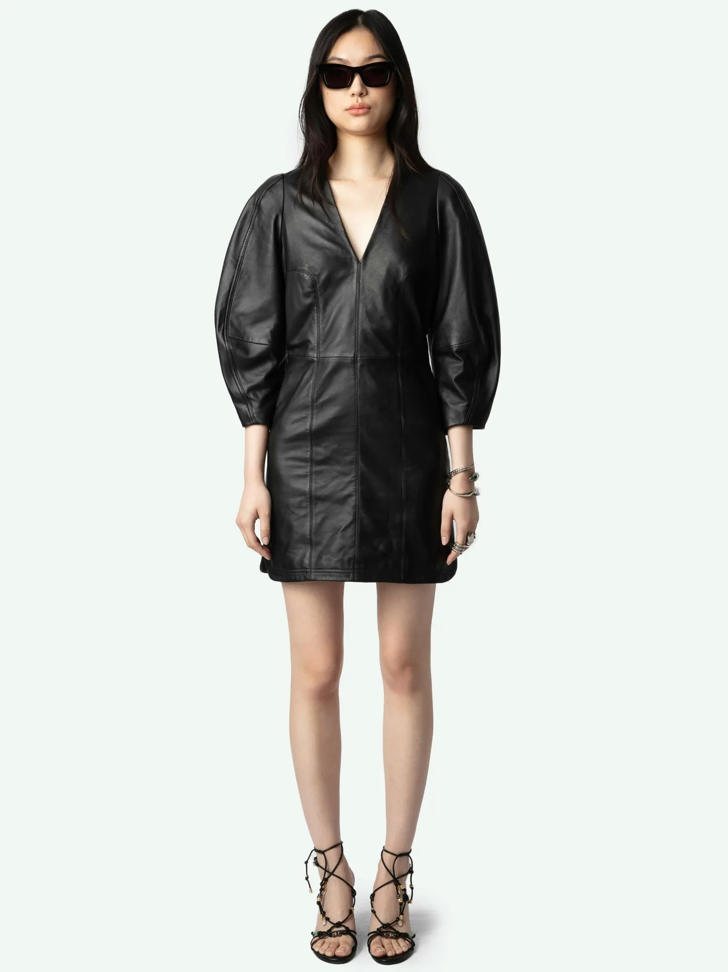 Rean Leather DressNEW>Zadig & Voltaire Flash Sale