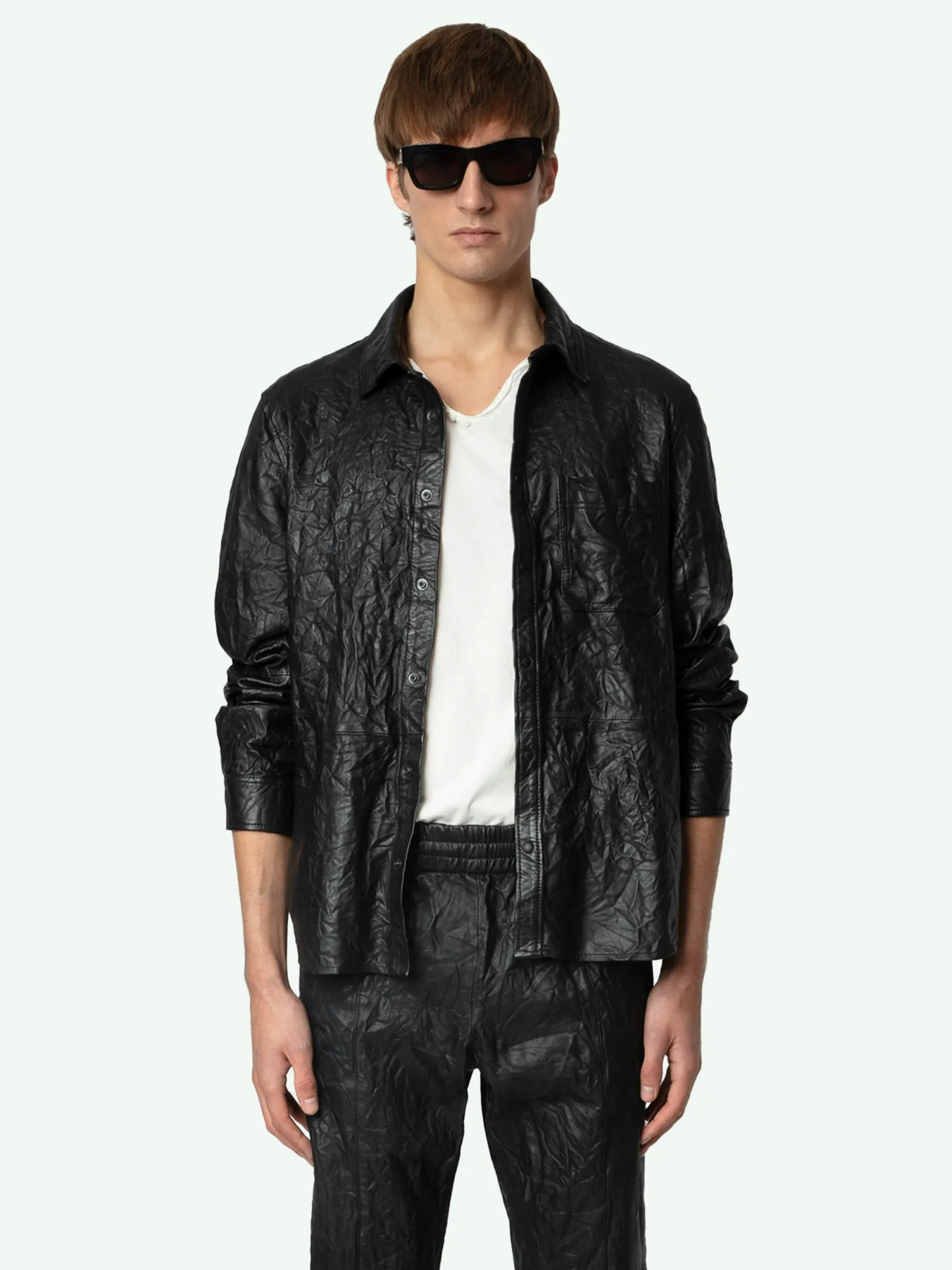 Serge Leather Shirt>Zadig & Voltaire Hot