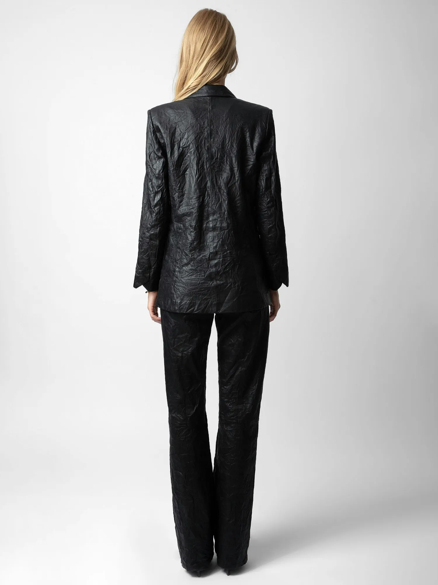 Visco Crinkled Leather JacketICONIC>Zadig & Voltaire New