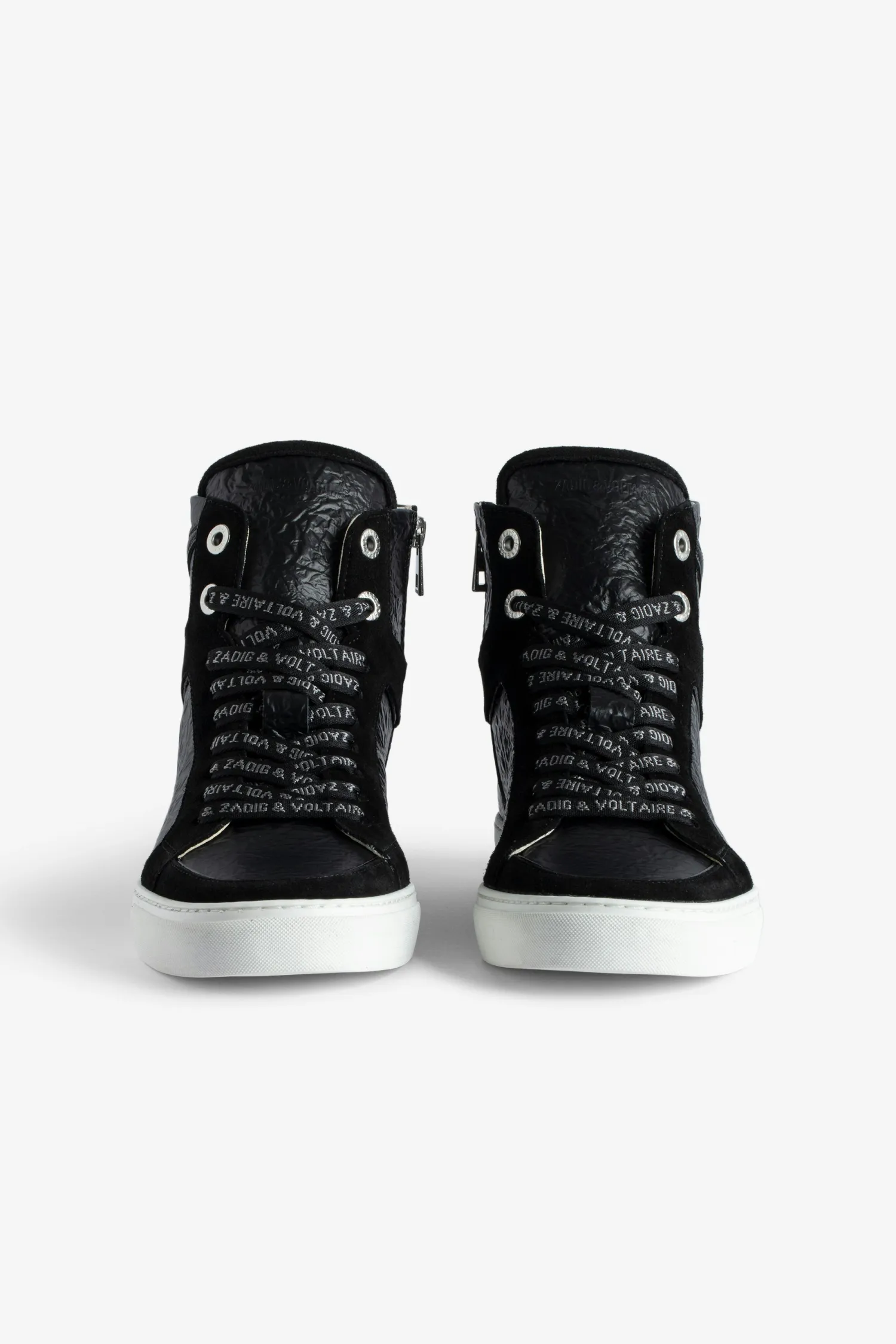 ZV1747 High Flash High-Top Crinkled Sneakers>Zadig & Voltaire Cheap